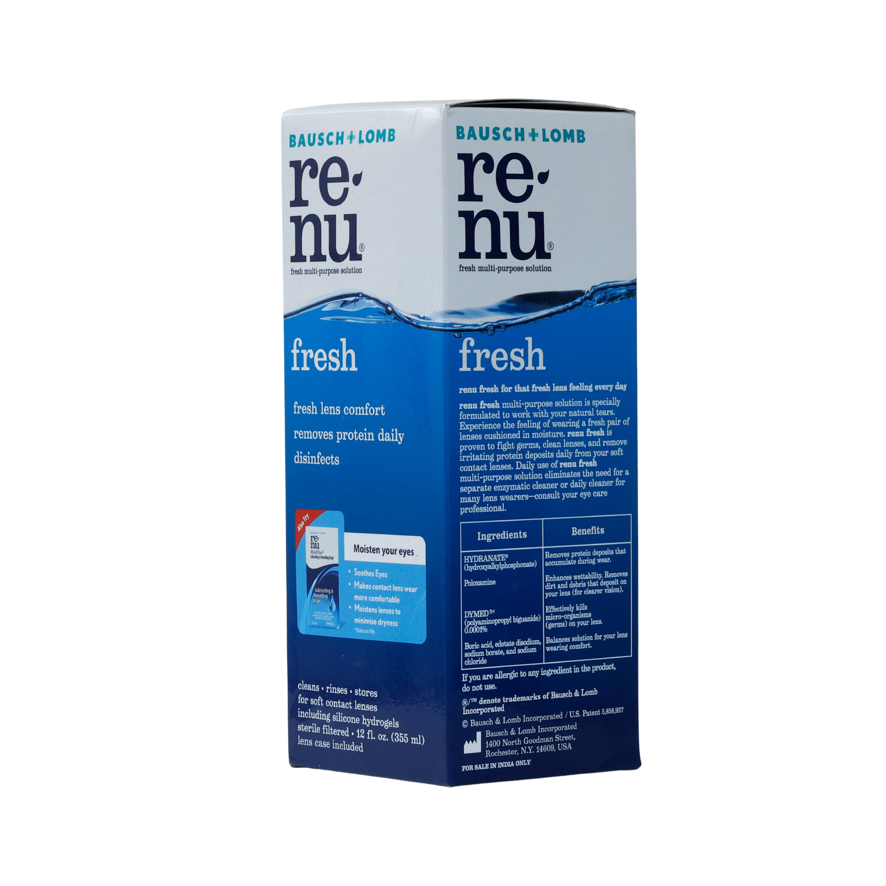 Renu fresh multipurpose Contact Lens Solution 355ML