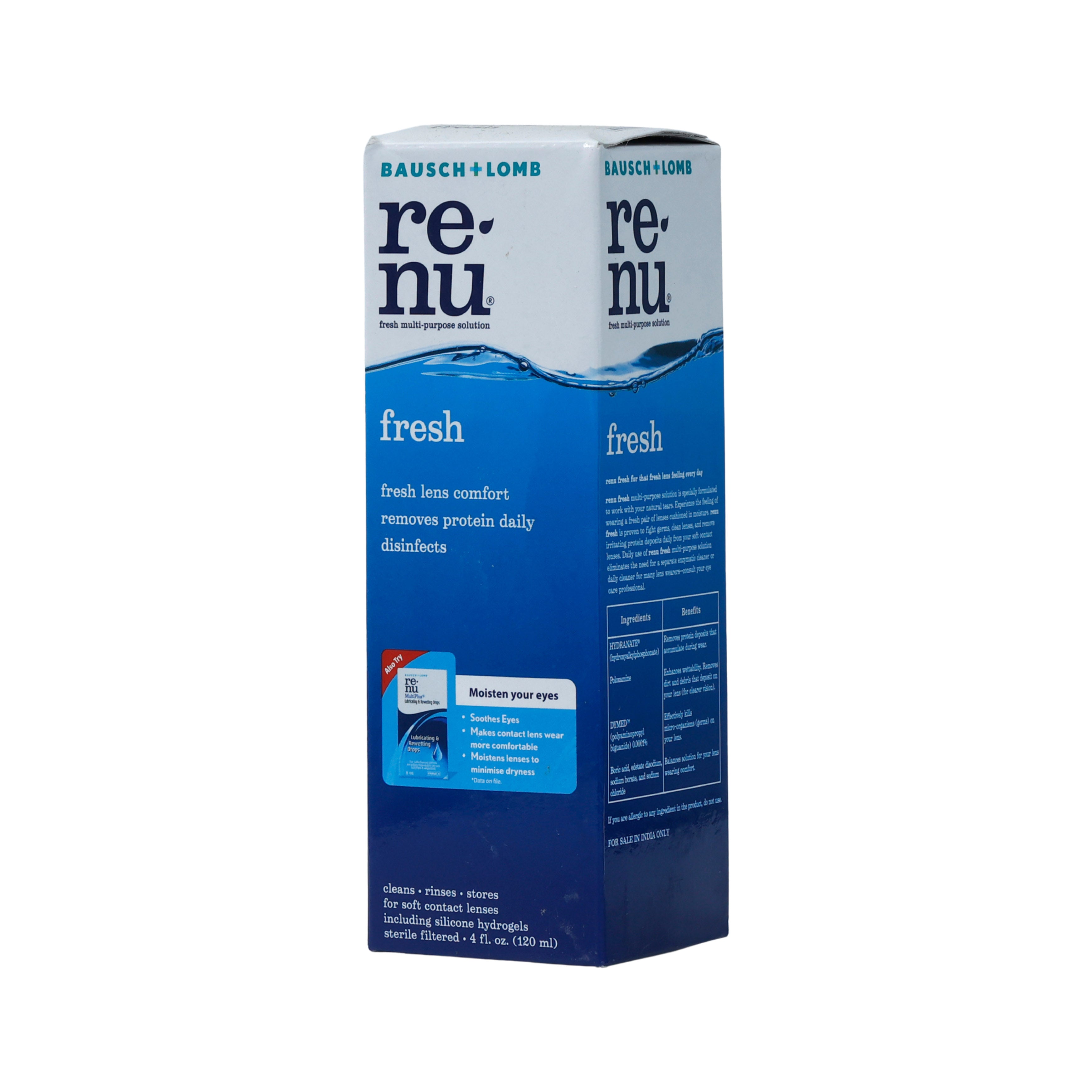 Renu Fresh Contact Lens Solution 120 ML