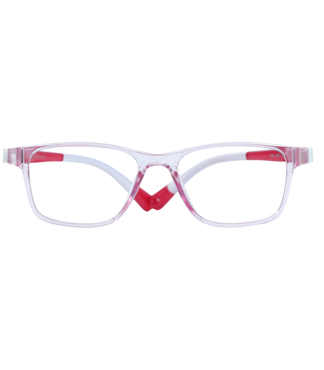 Pink & White Square Full Rim