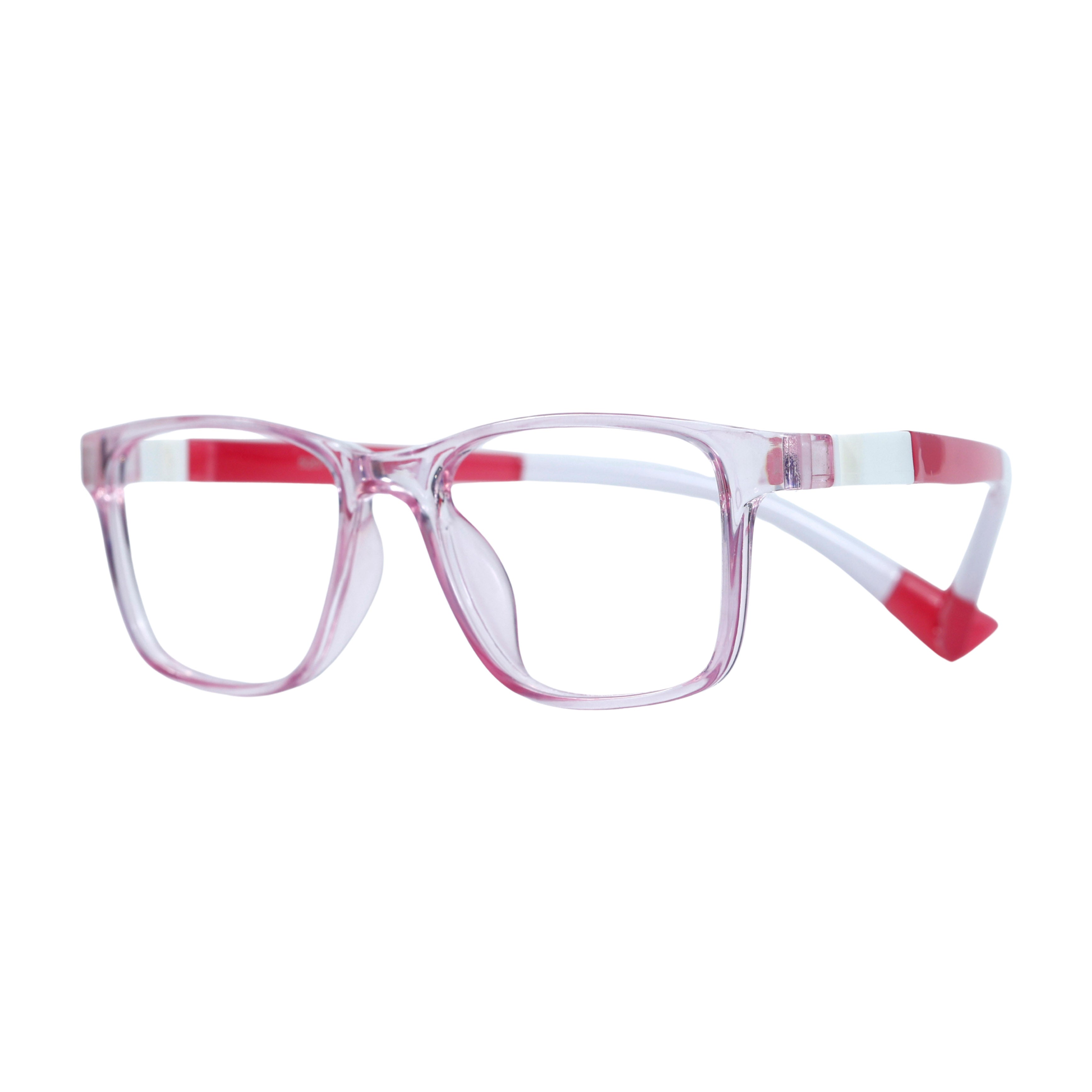 Pink & White Square Full Rim