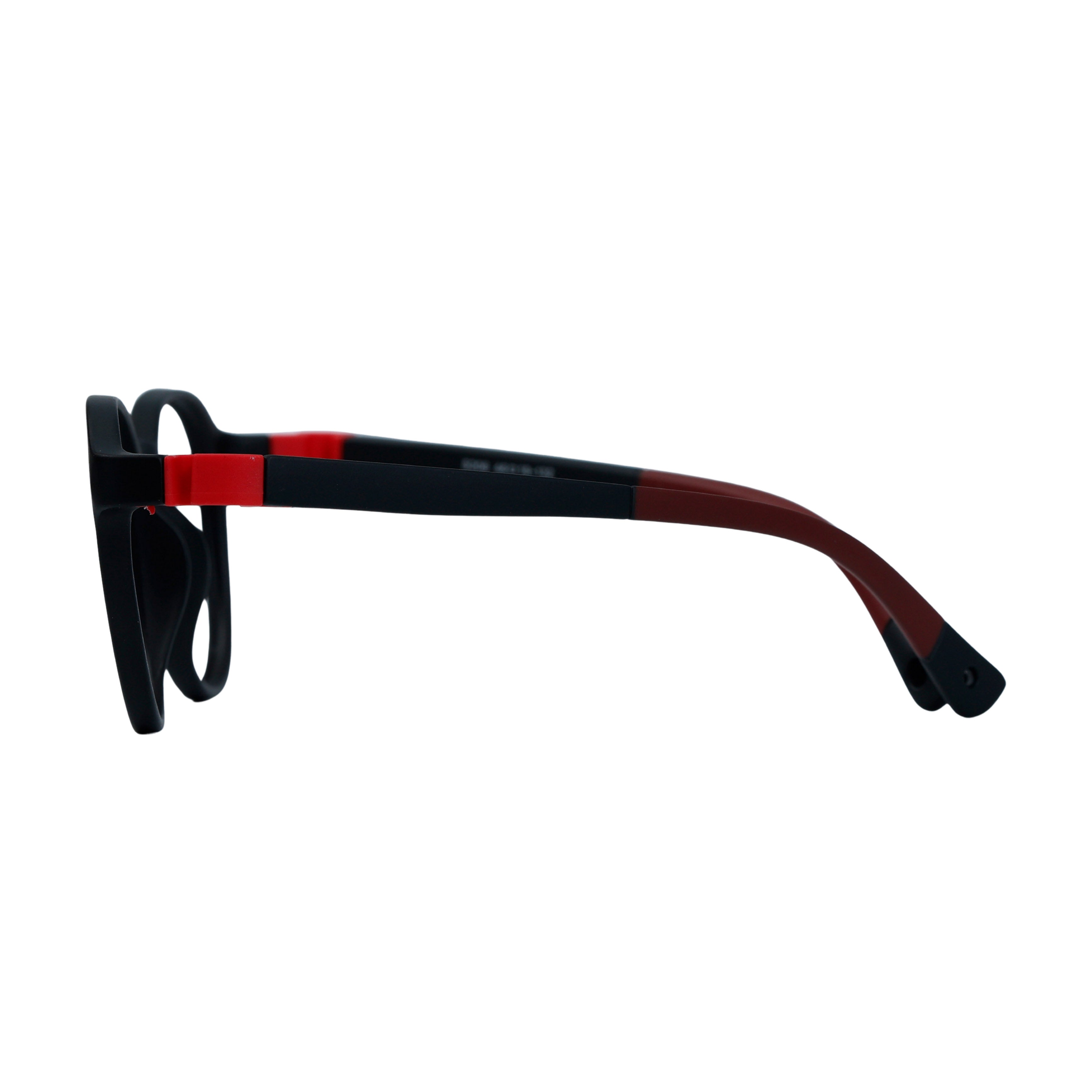 Black & Red Round Full Rim