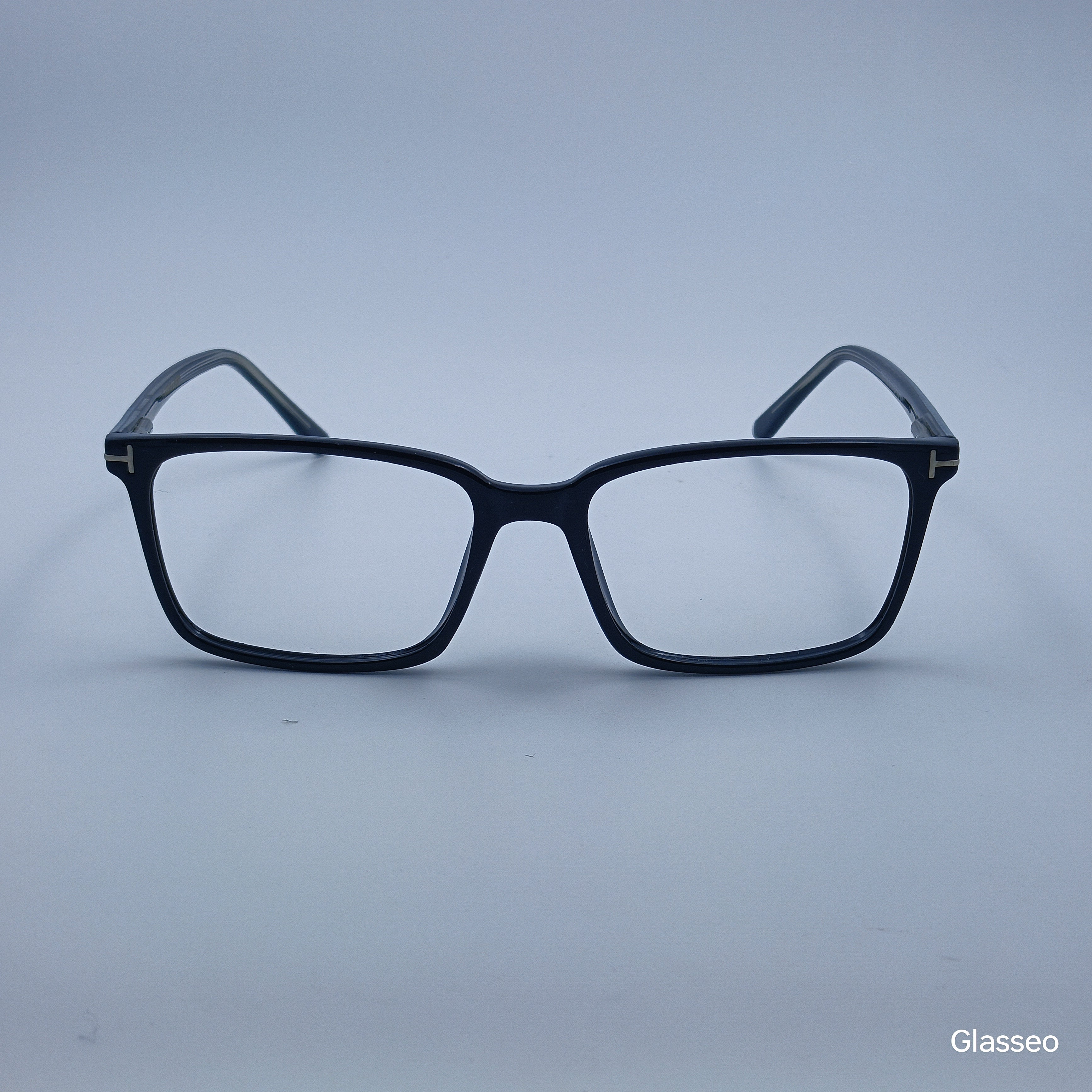 ANDREW ADAM Black Rectangle Full Rim 