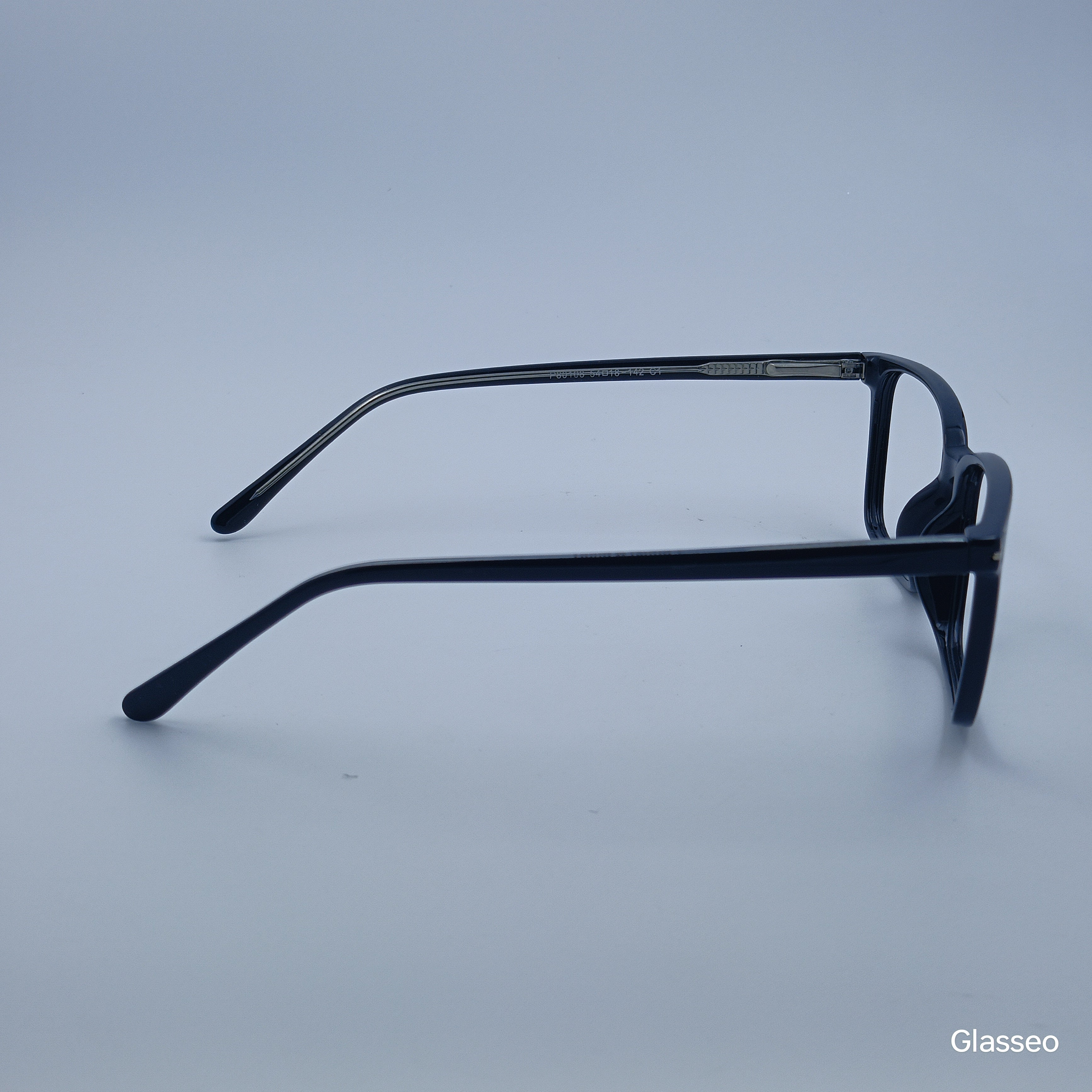 ANDREW ADAM Black Rectangle Full Rim 
