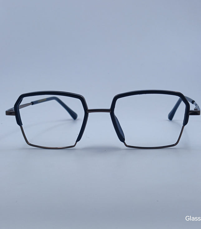 ANDREW ADAM Black & Copper Square Full Rim 