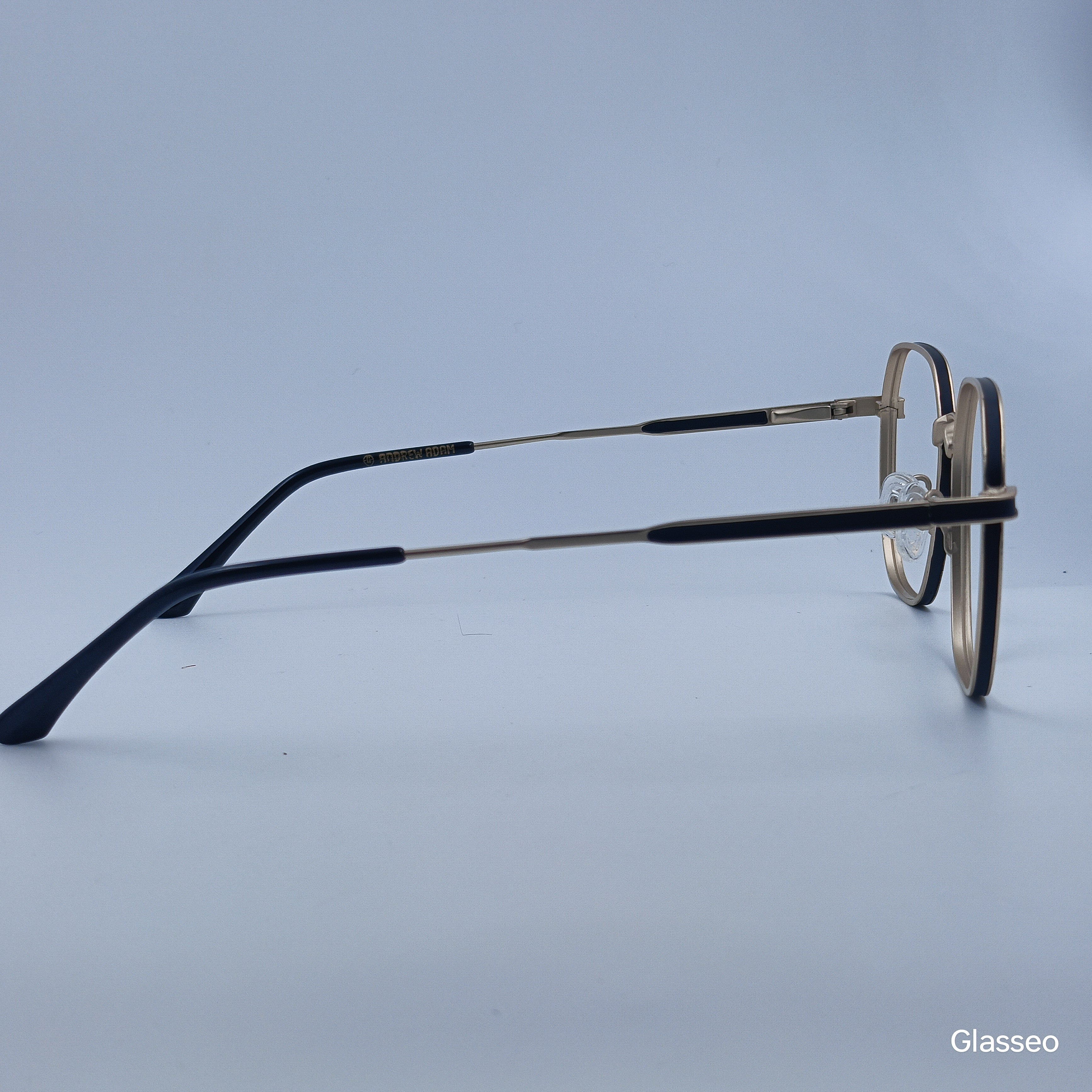 ANDREW ADAM Black Round Full Rim 