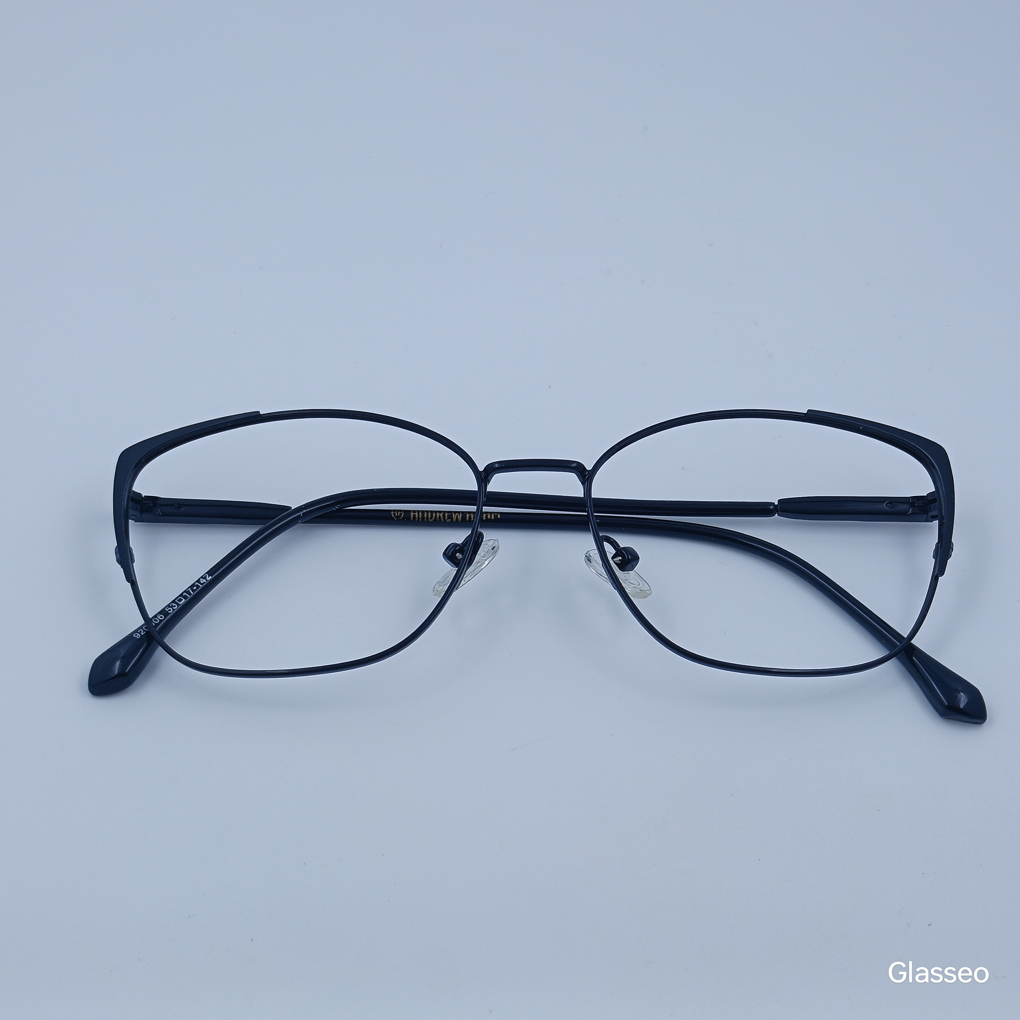 ANDREW ADAM Gunmetal Brown Cat Eye Full Rim 