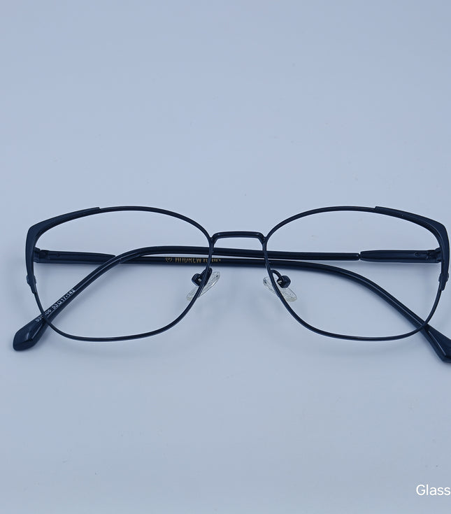ANDREW ADAM Gunmetal Brown Cat Eye Full Rim 