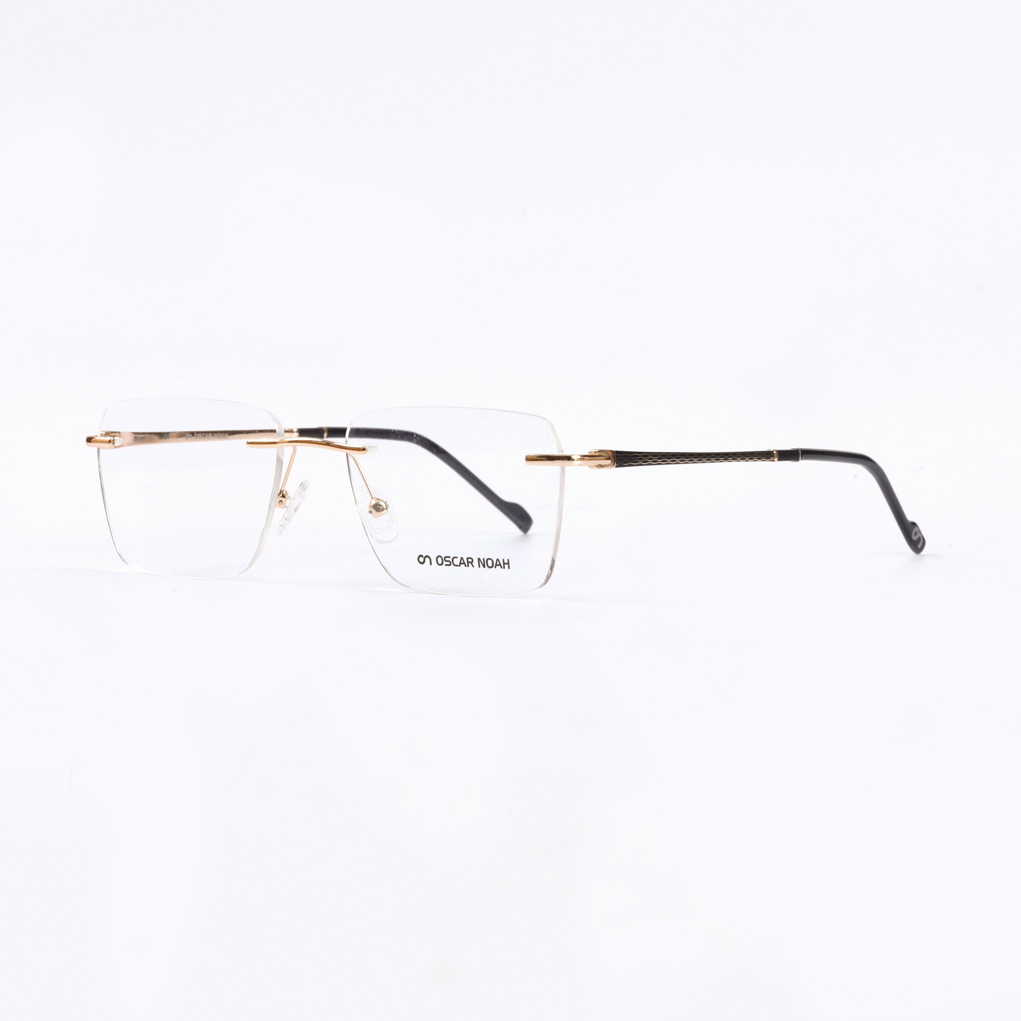 Golden Black Square Rimless