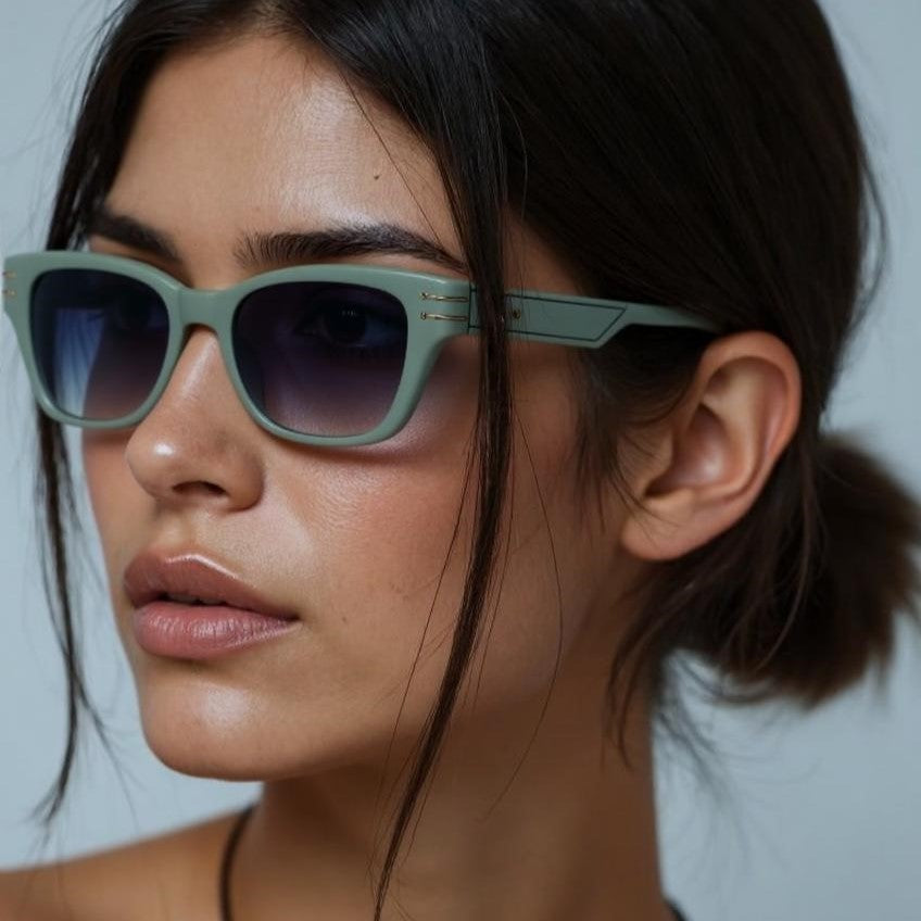 Green Cat Eye Full Rim