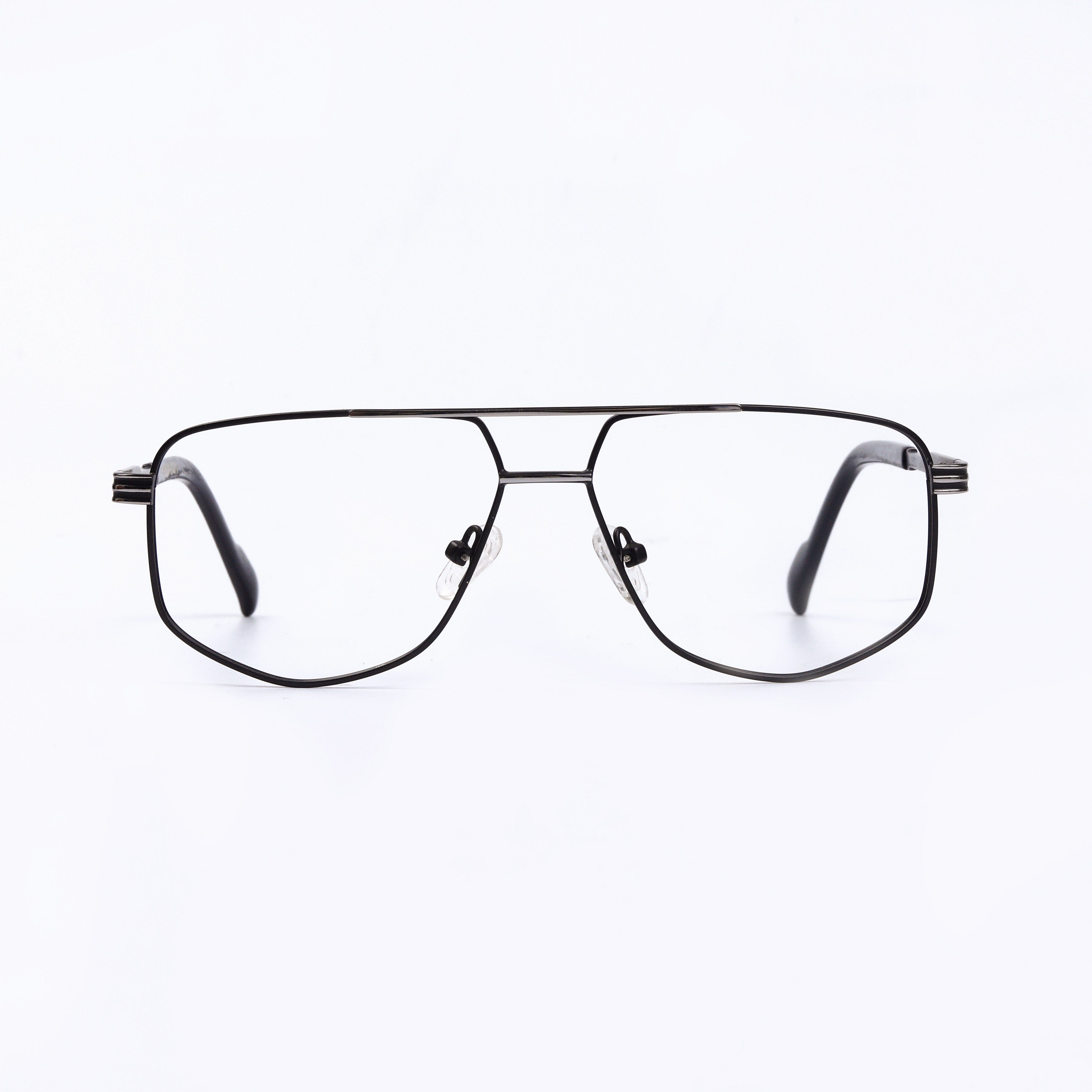 Black & Silver Full Rim Square