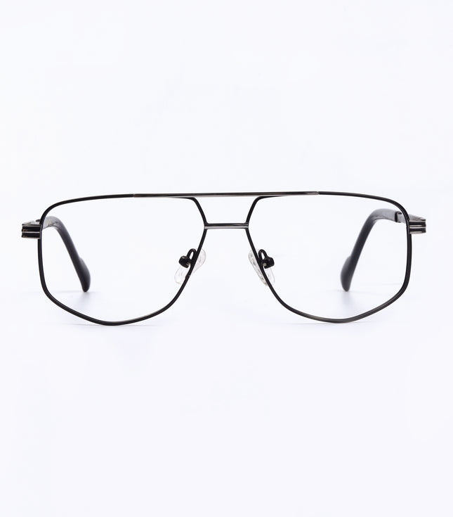 Black & Silver Full Rim Square