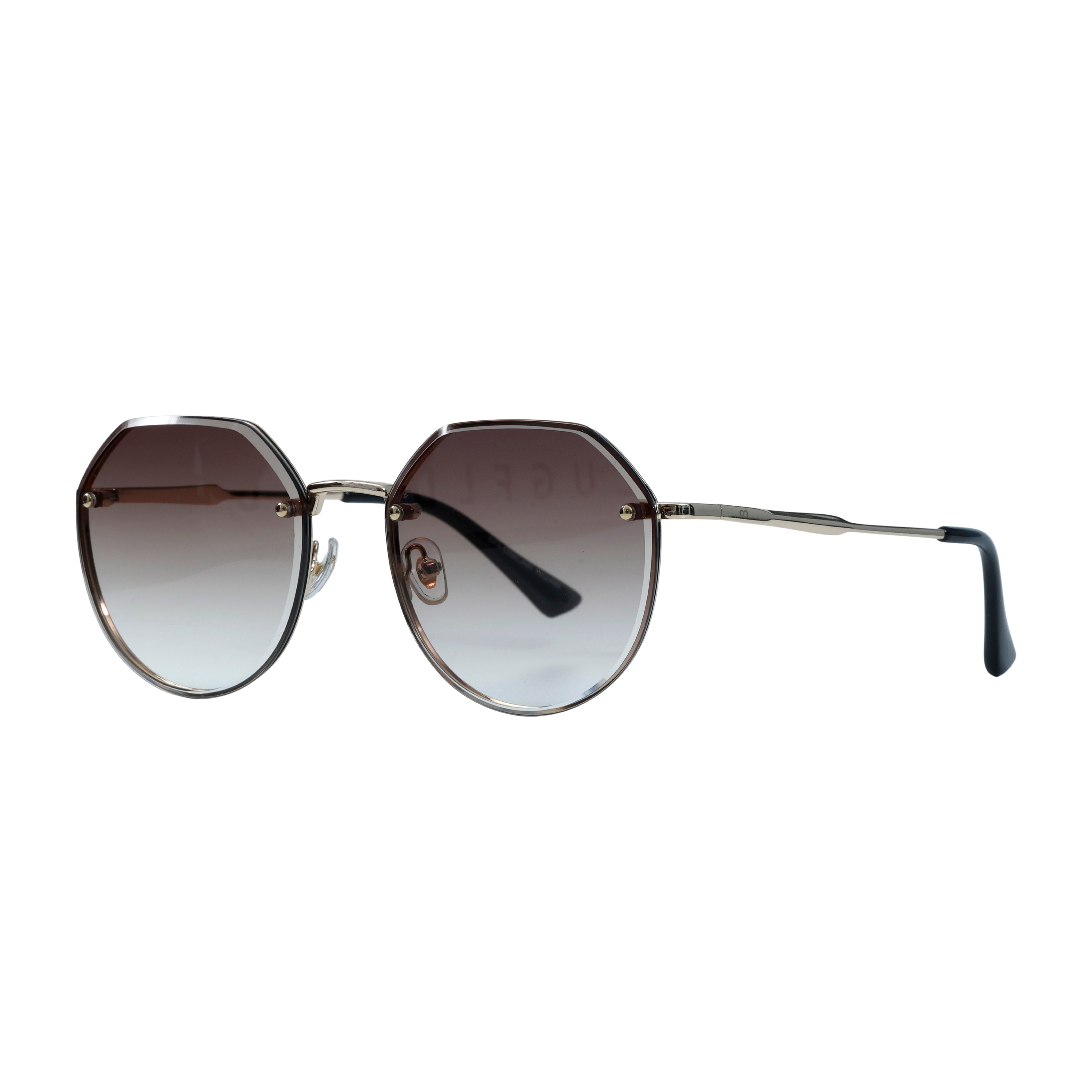 Golden & Brown Round Full Rim