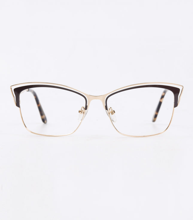 Brown & Golden Full Rim Cat Eye