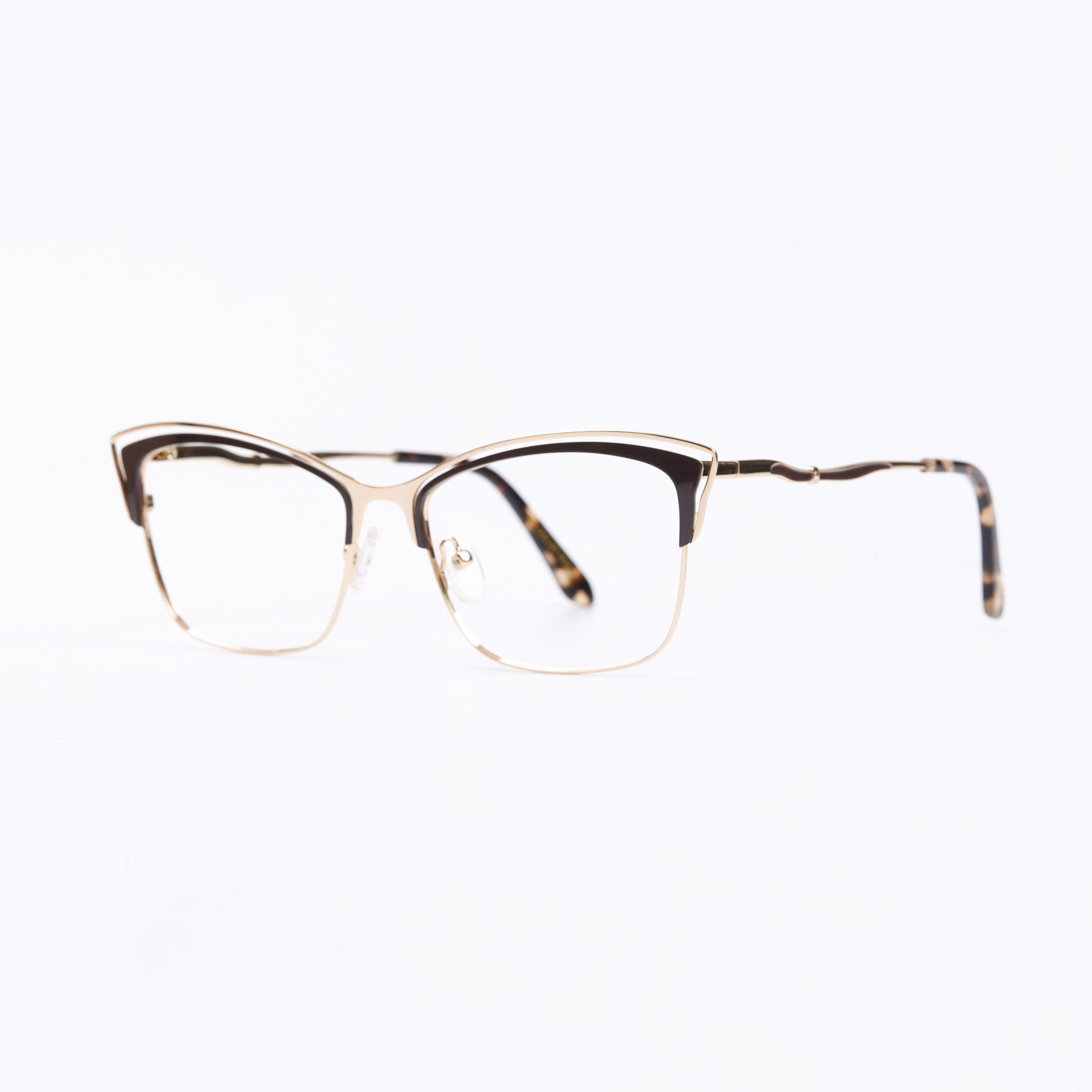 Brown & Golden Full Rim Cat Eye