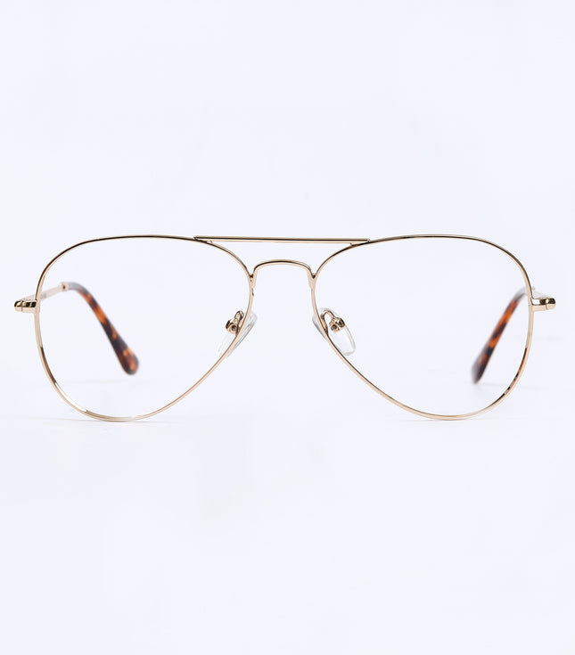 Golden & Brown  Full Rim  Aviator