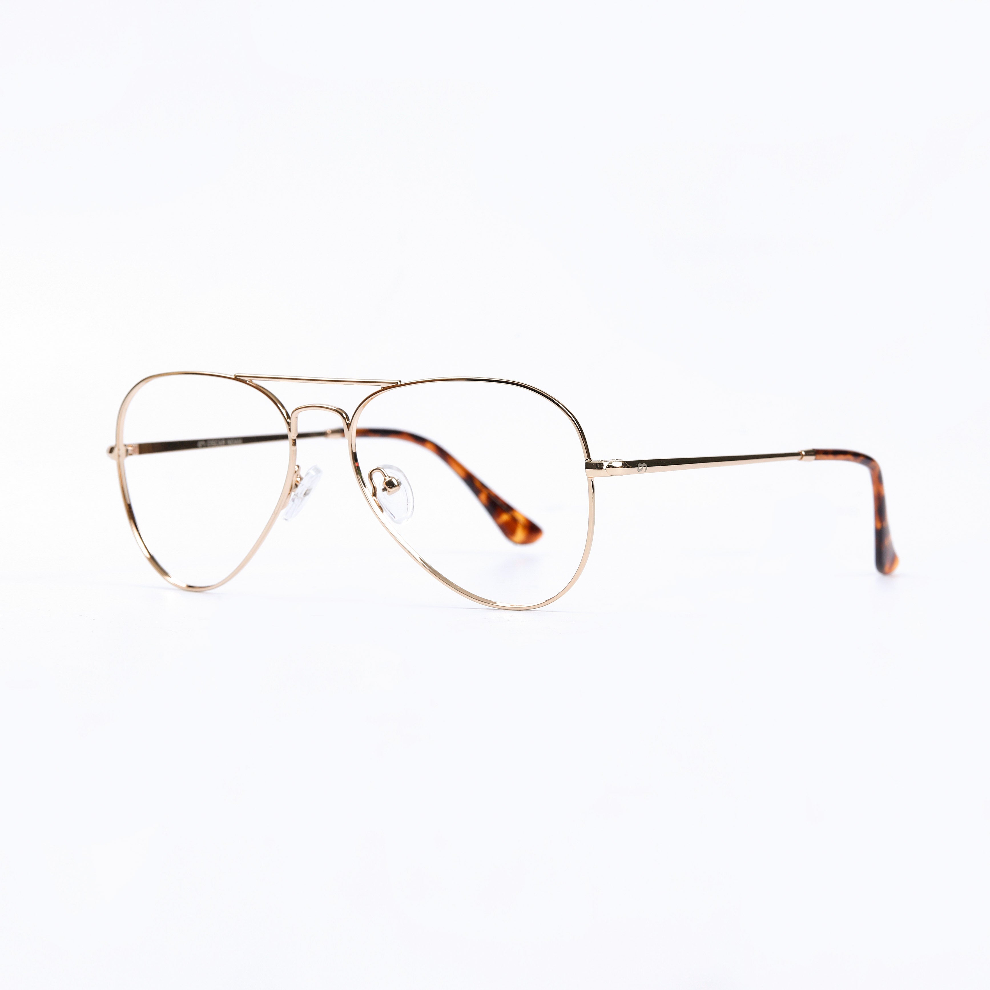 Golden & Brown  Full Rim  Aviator