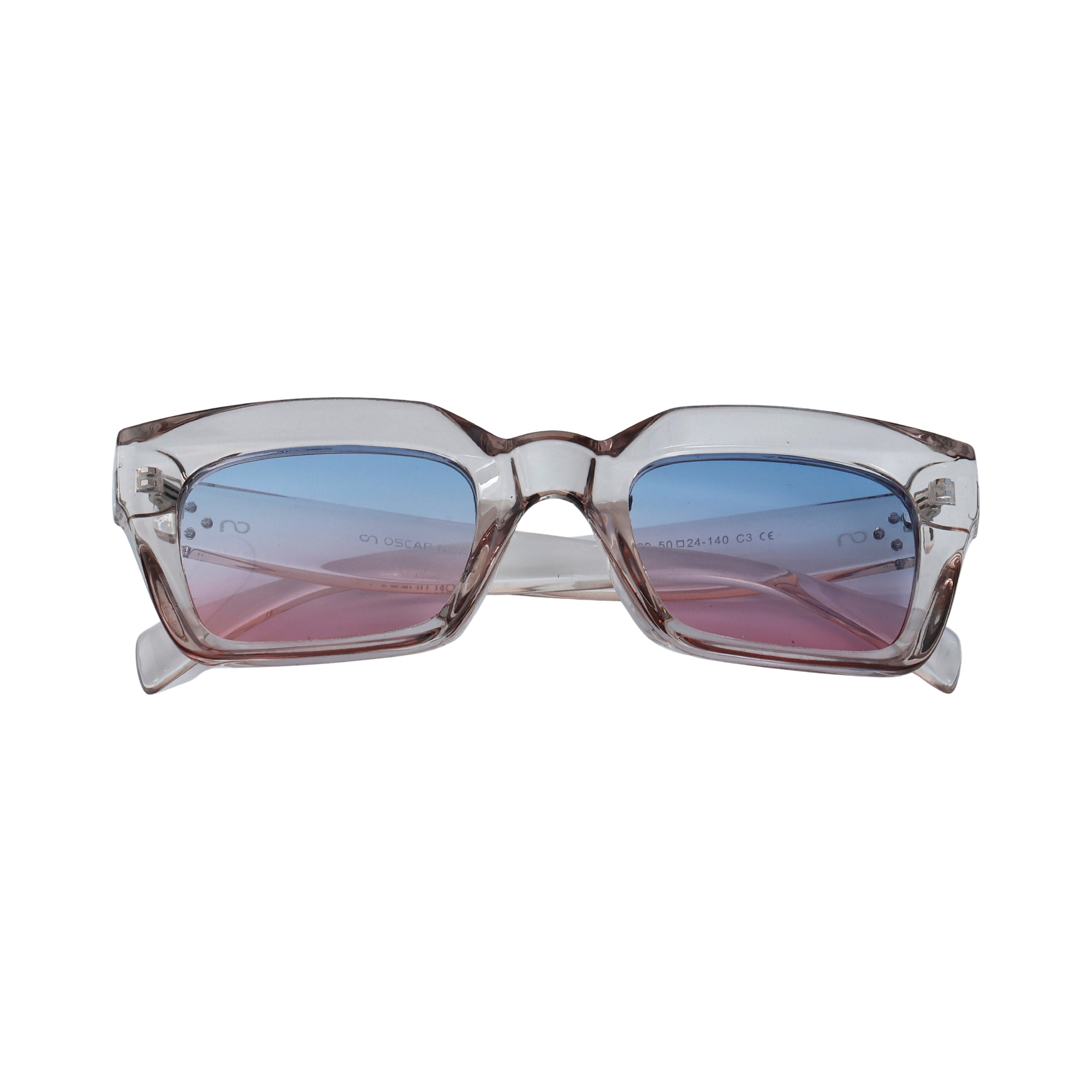 Transparent Pink Cat Eye Full Rim
