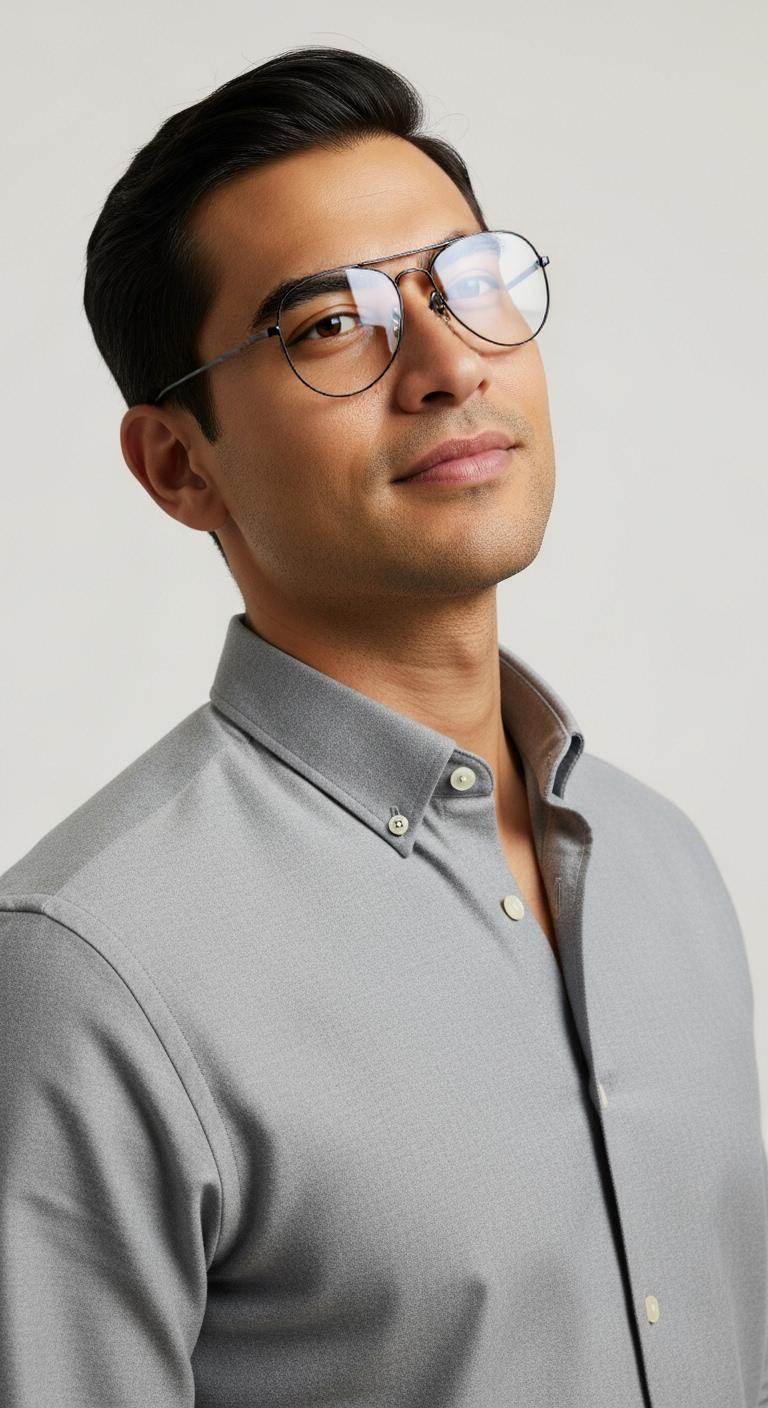 Black  Full Rim  Aviator