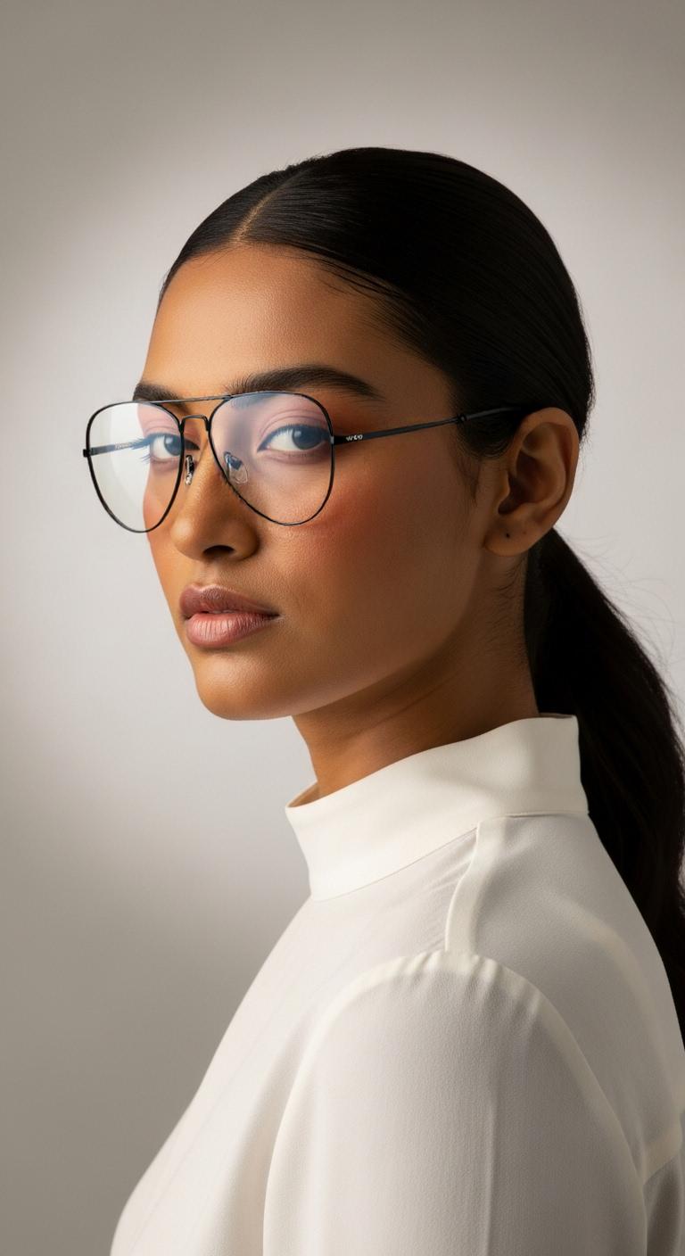 Black  Full Rim  Aviator