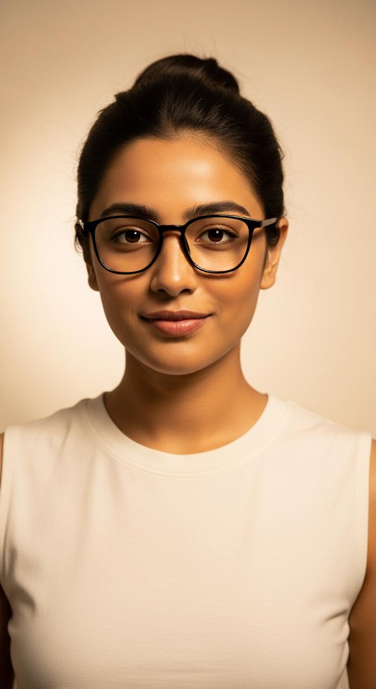 Black  Full Rim  Round