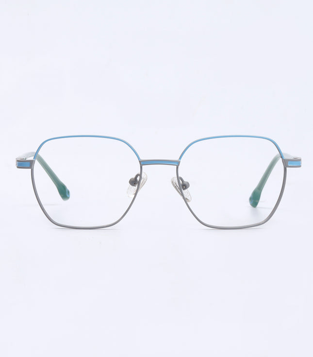Sky Blue & Grey  Full Rim  Square