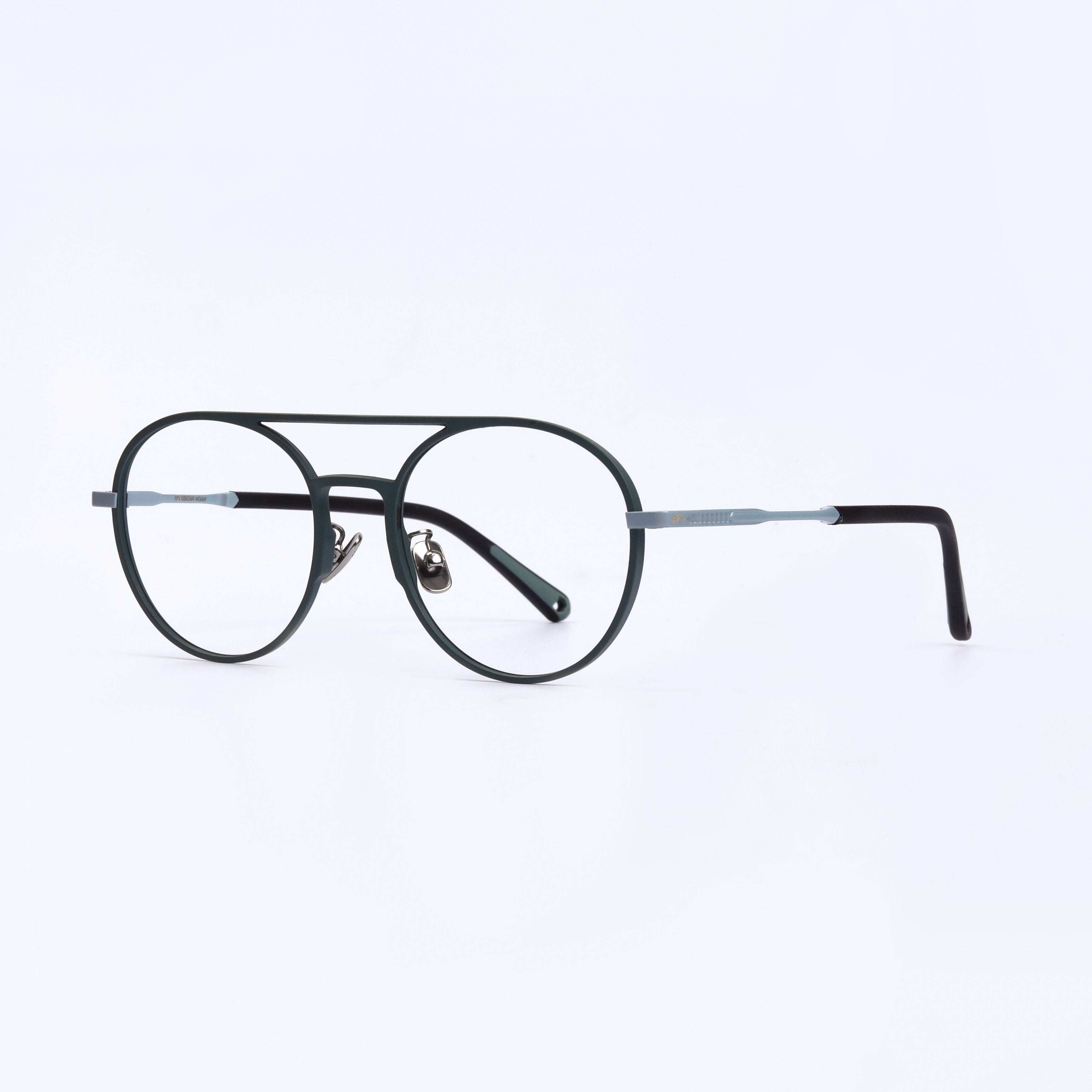 Black & Grey Full Rim Round