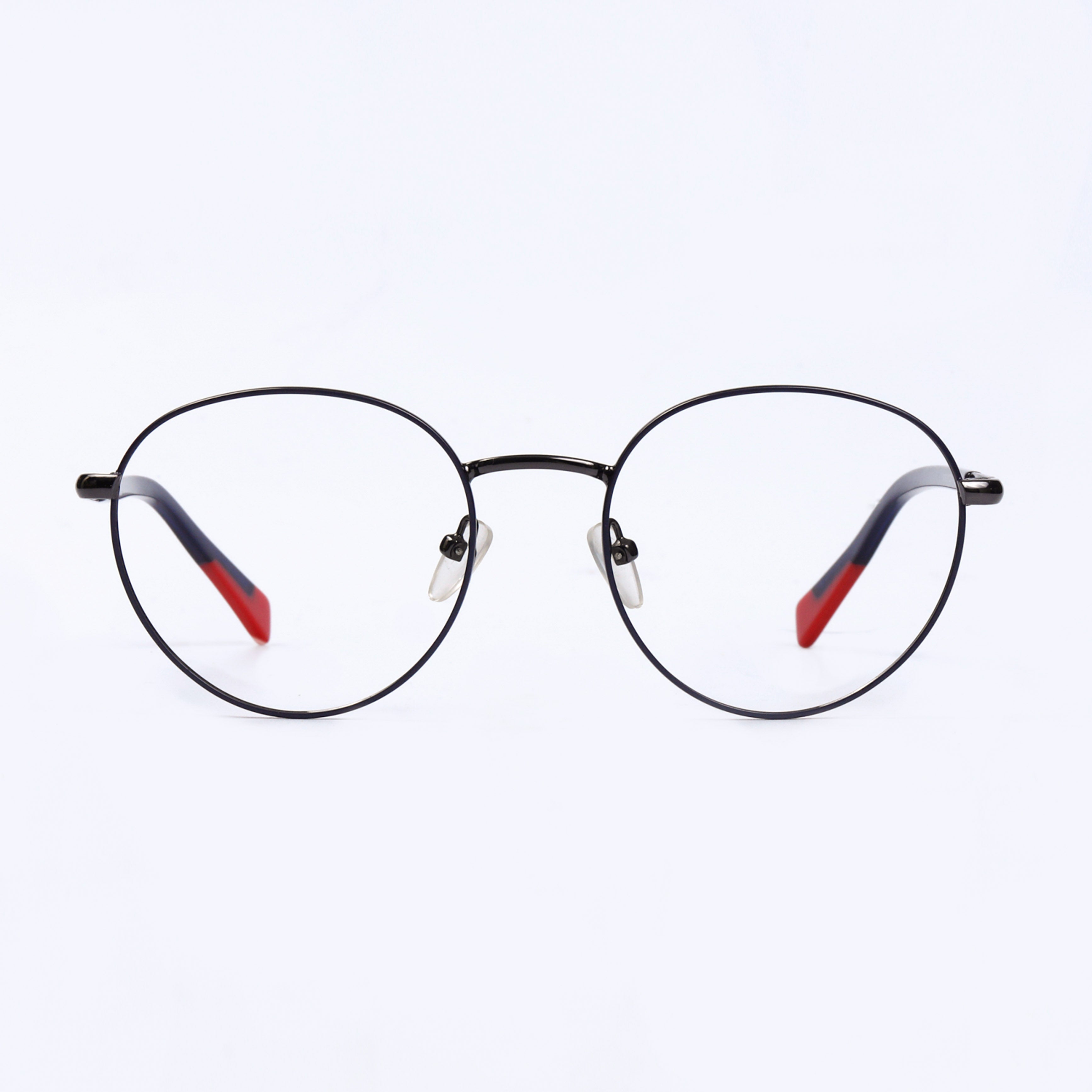 Black & Blue Round Full Rim