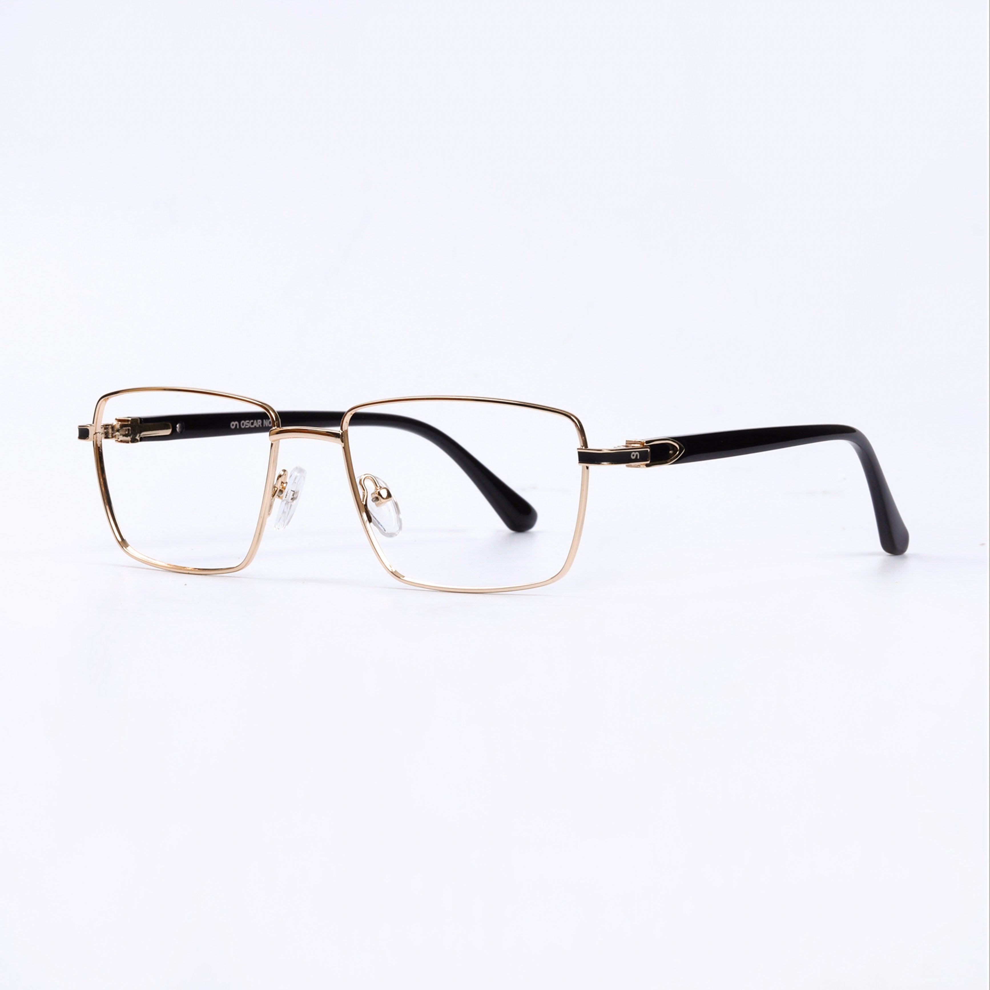Golden & Black Rectangle Full Rim