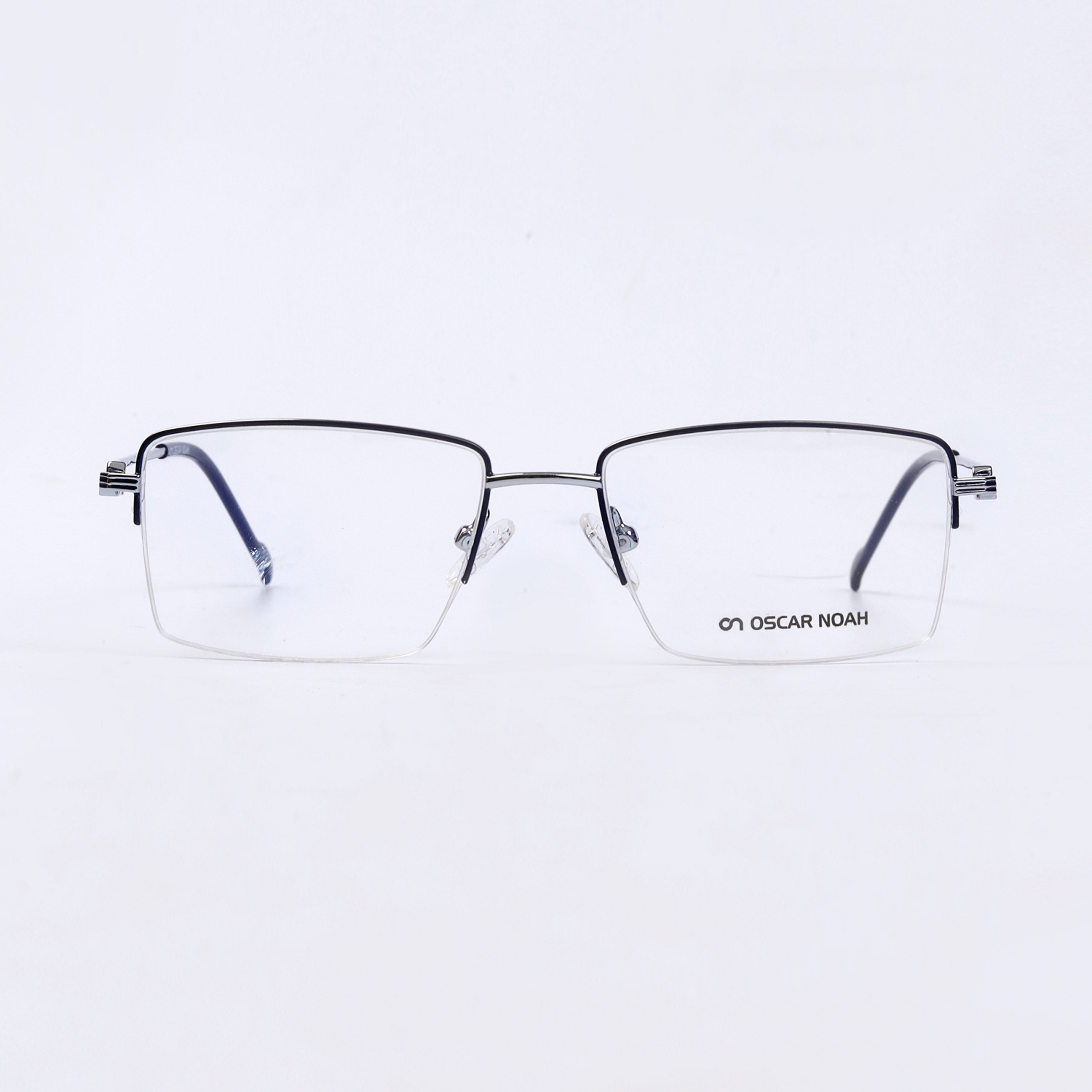 Blue & Silver Square  Half Rim