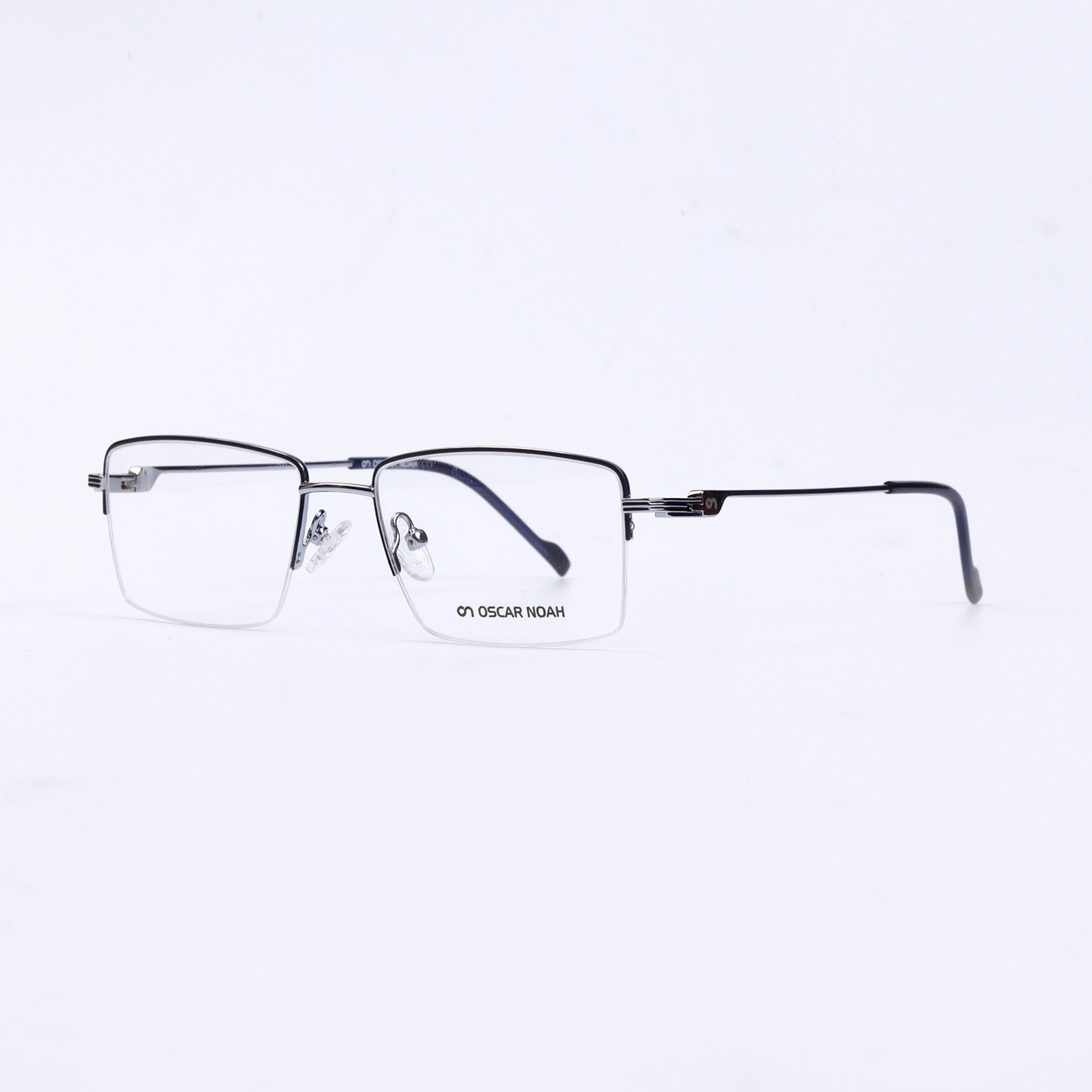 Blue & Silver Square  Half Rim