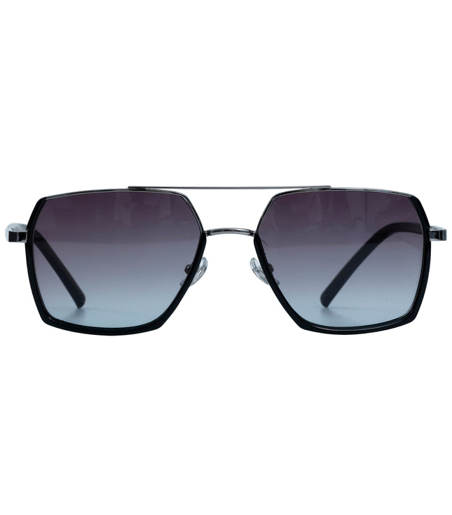 Black & Silver Wayfarer Full Rim
