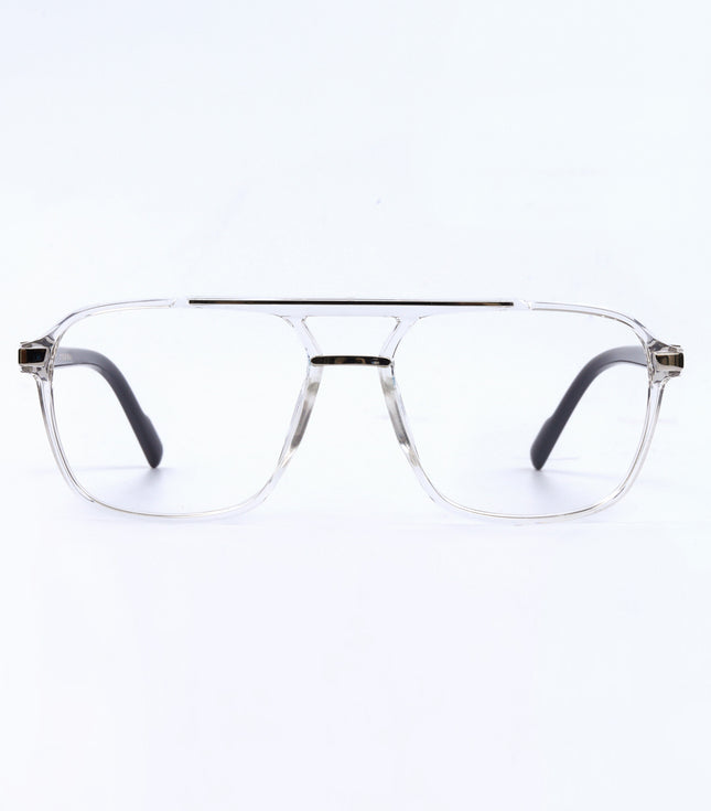 Transparent Black Square Full Rim