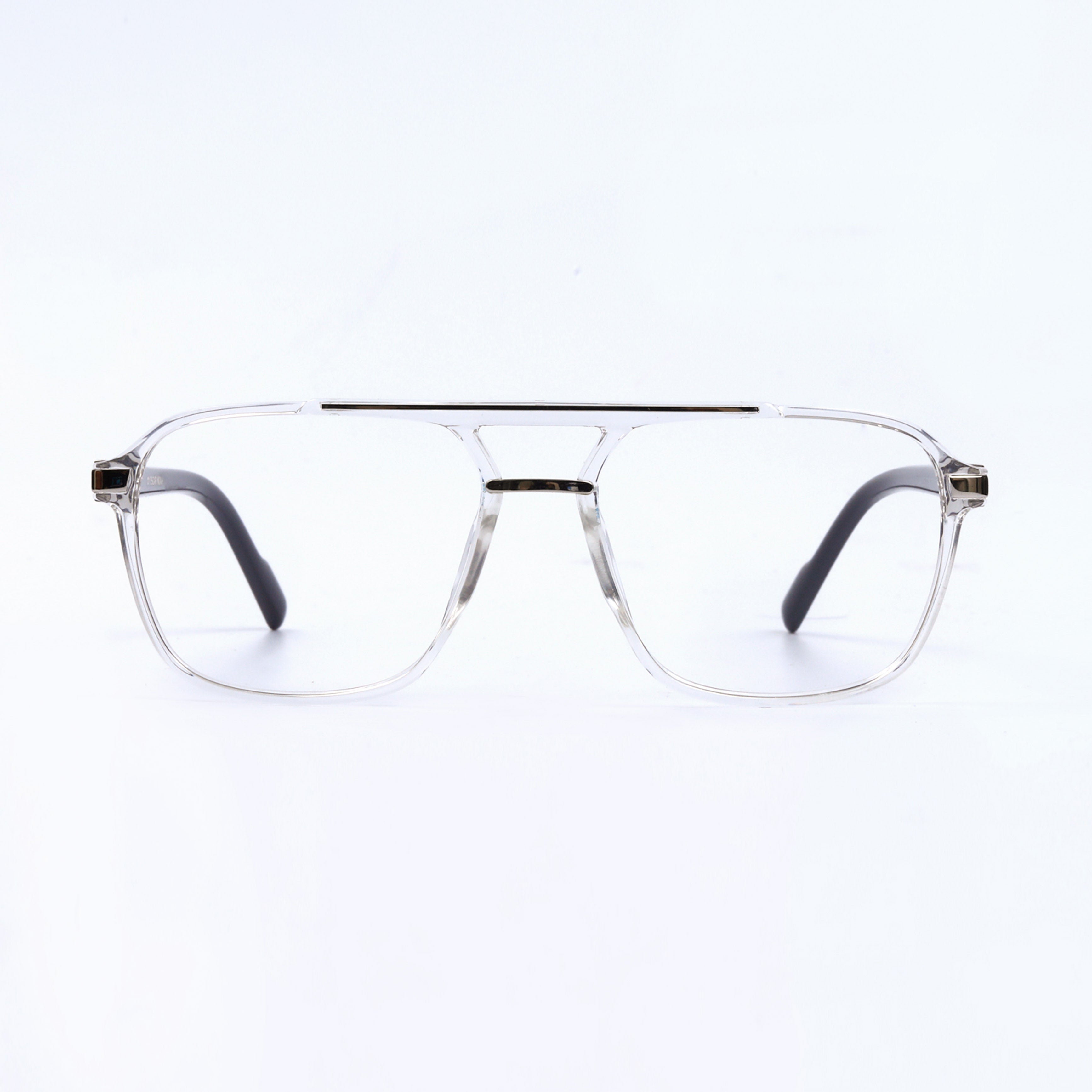 Transparent Black Square Full Rim