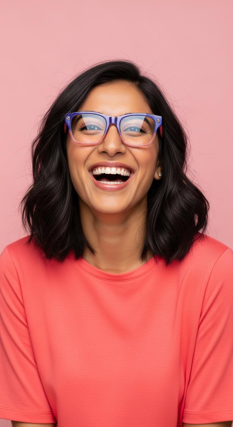 Blue & Pink  Full Rim Wayfarer
