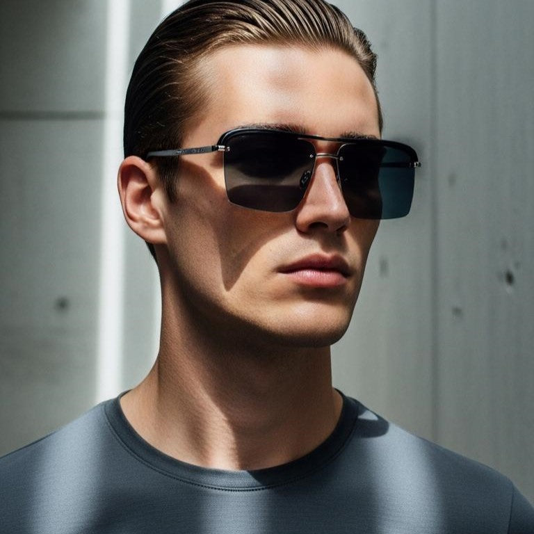 Black & Golden Wayfarer Full Rim
