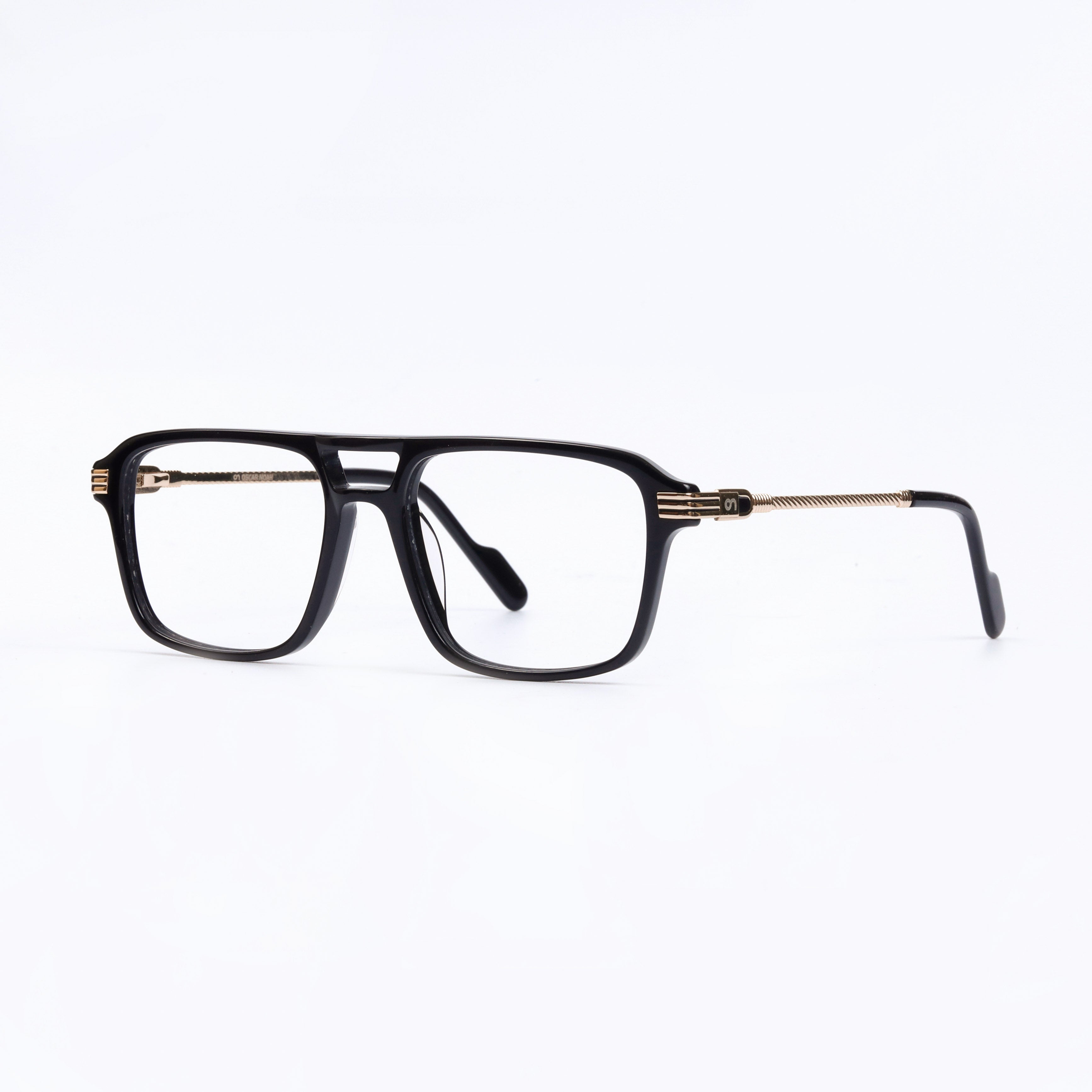 Golden Black Wayfarer Full Rim