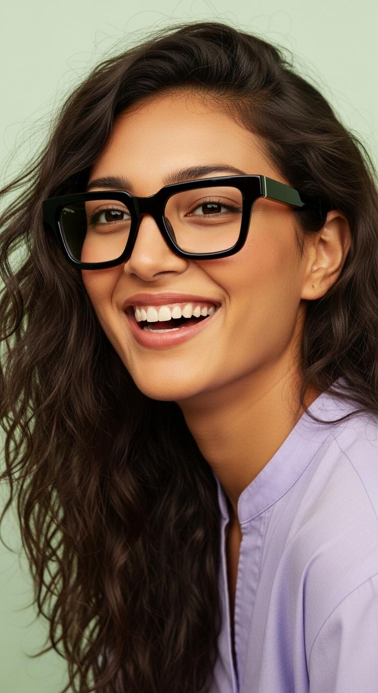 Black Rectangle Full Rim