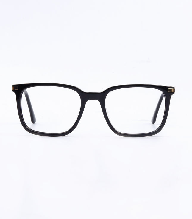 Black & Golden Square Full Rim