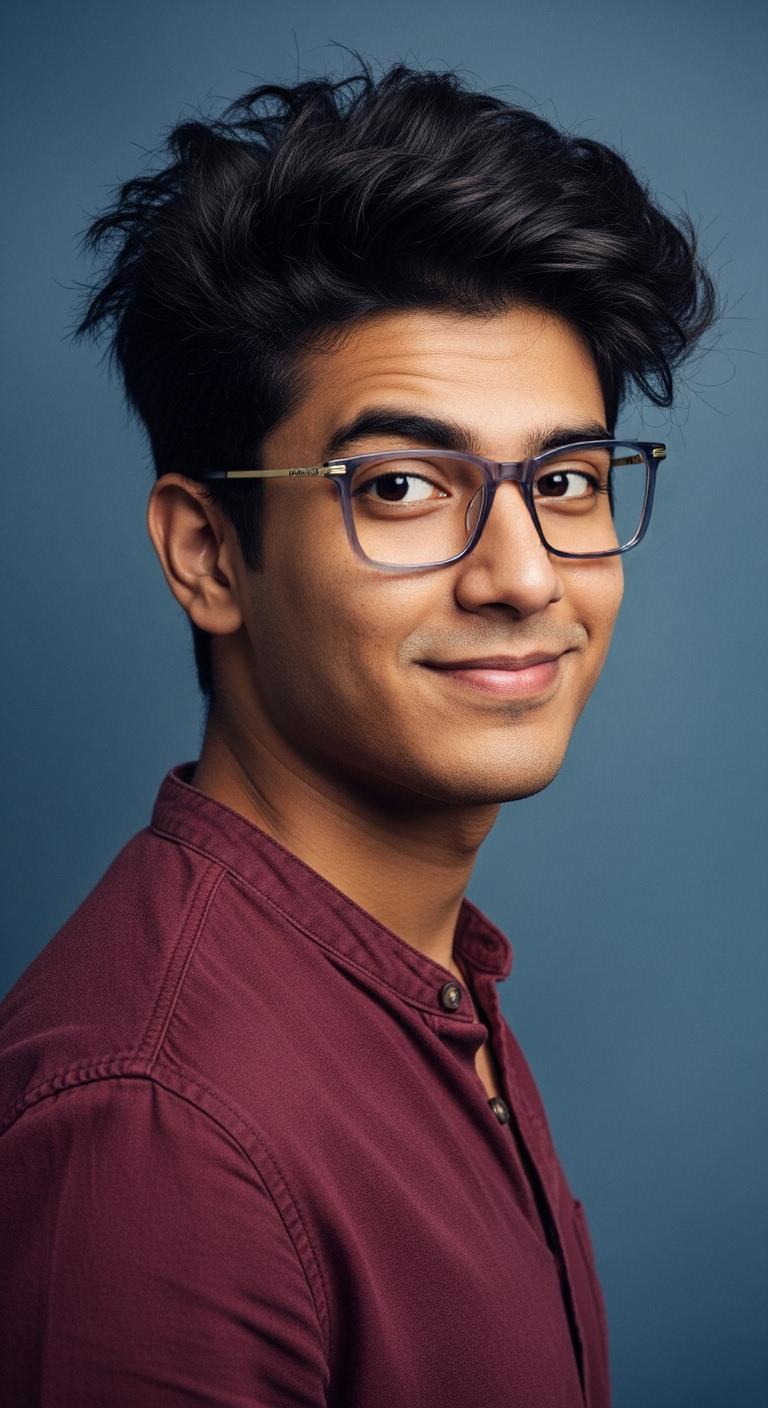 Golden & Grey Rectangle Full Rim