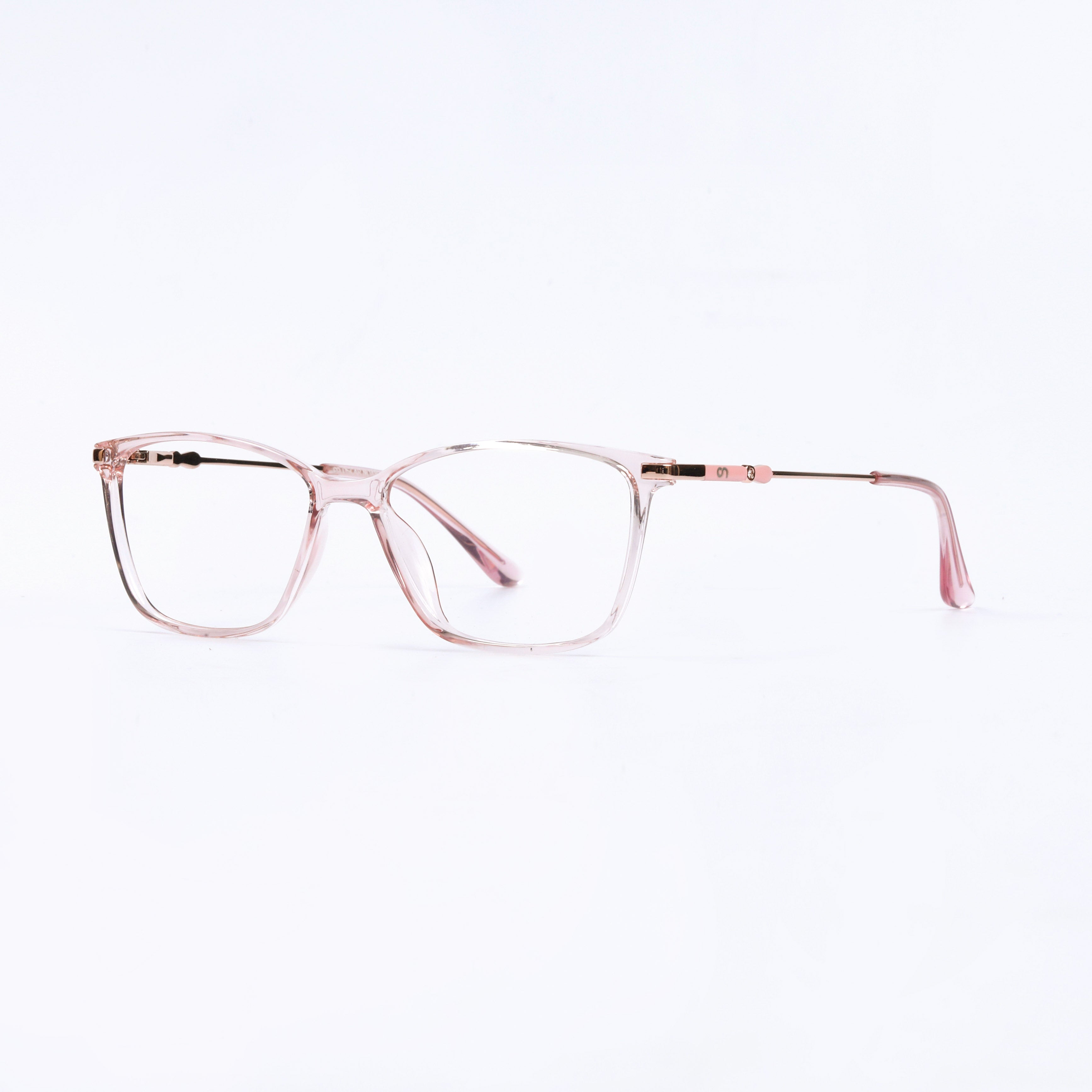 Pink & Golden Cat Eye Full Rim