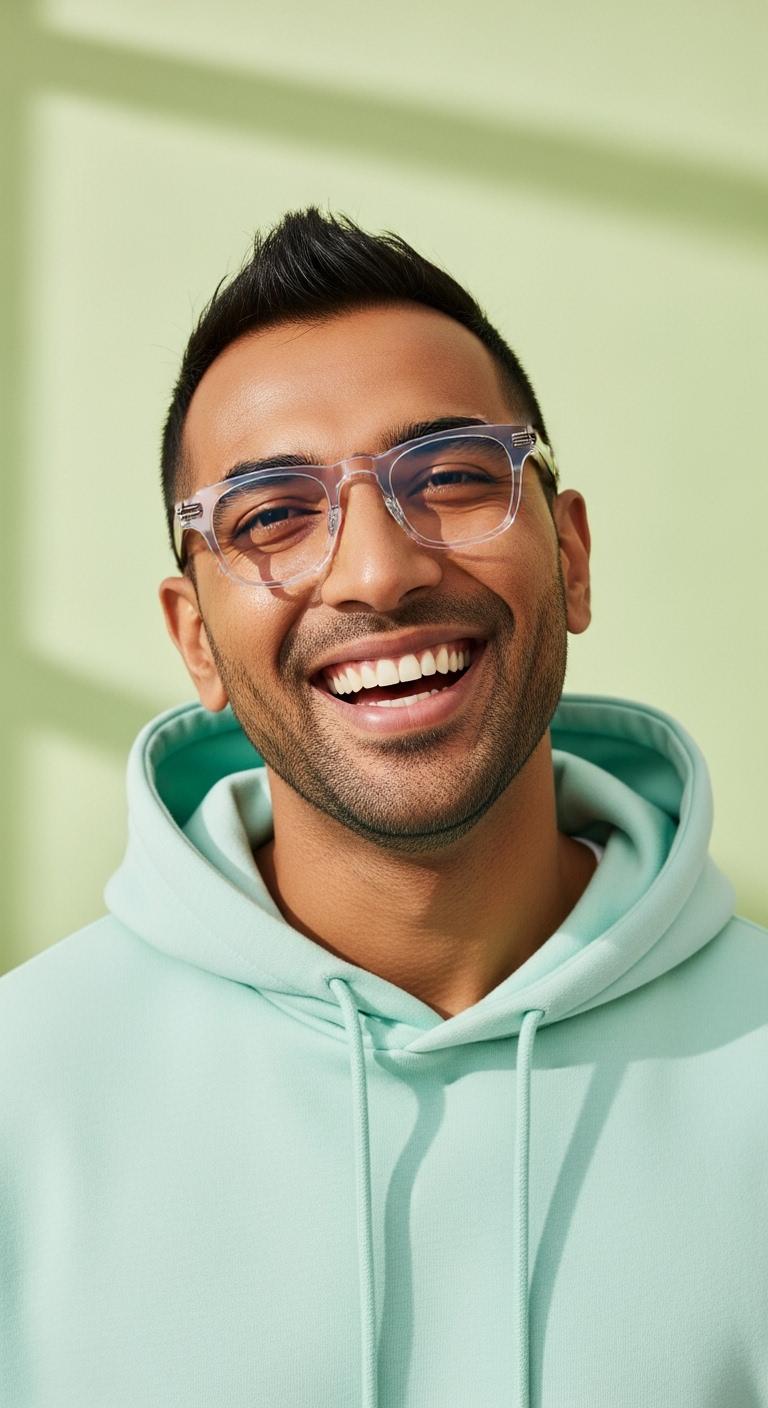 Transparent Wayfarer Full Rim