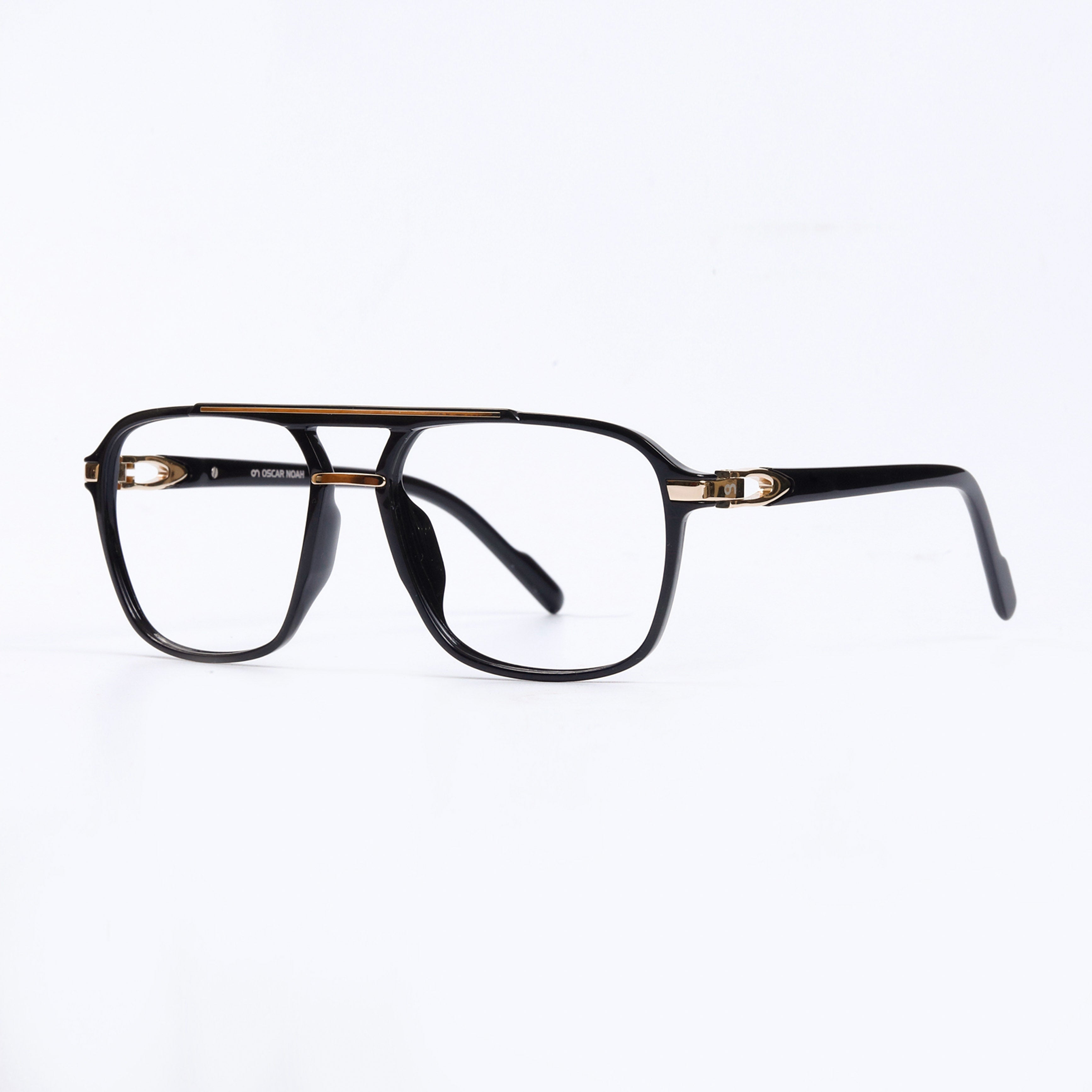 Black & Golden  Full Rim Square