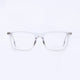 Transparent & Silver  Full Rim  Rectangle